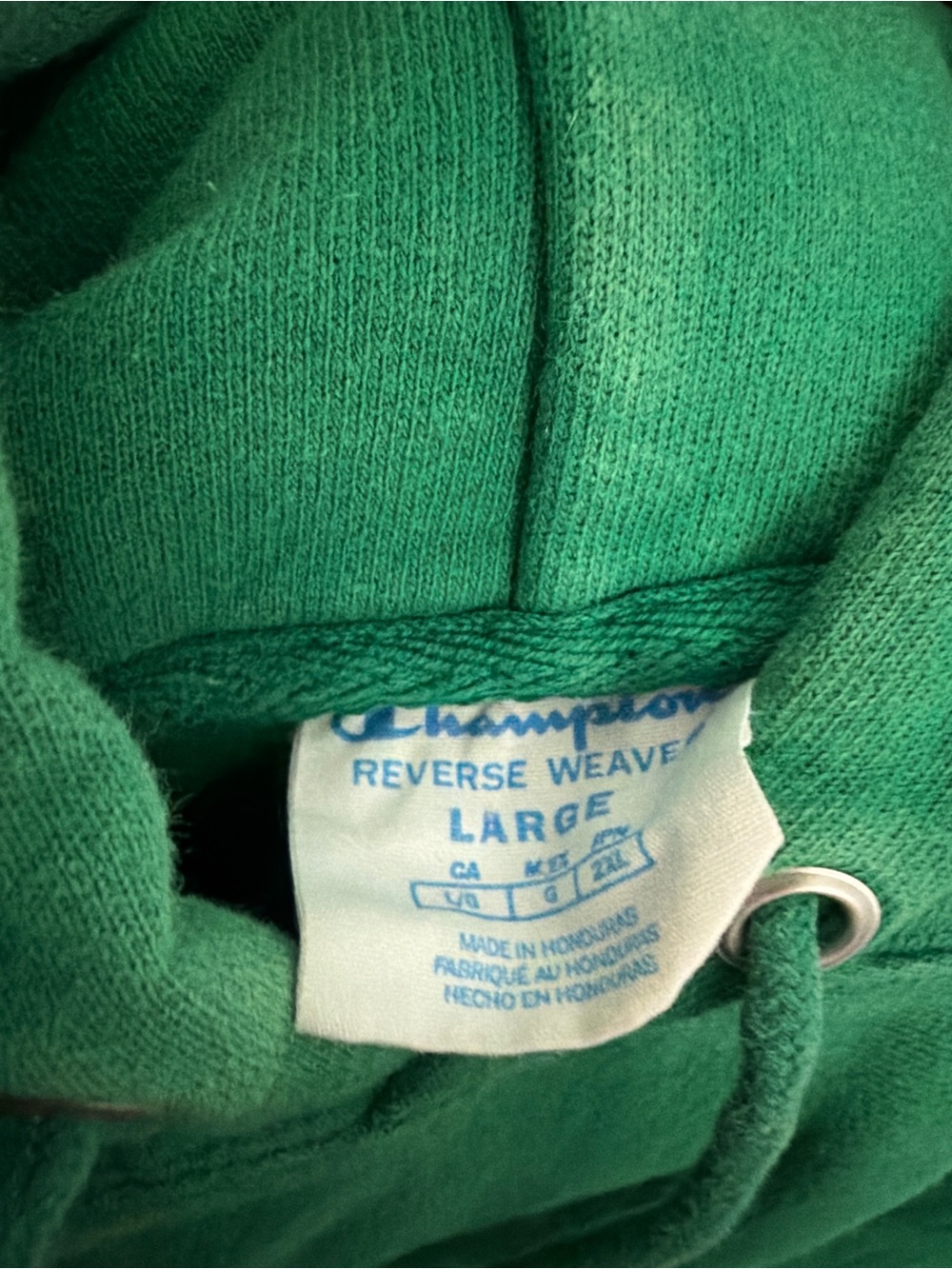 Champion Men’s Green Reverse Weave Zip-Up Hoodie